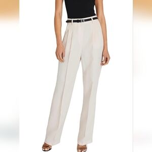 Club Monaco High Rise Wide Leg Pants in Light Blush - Size 4